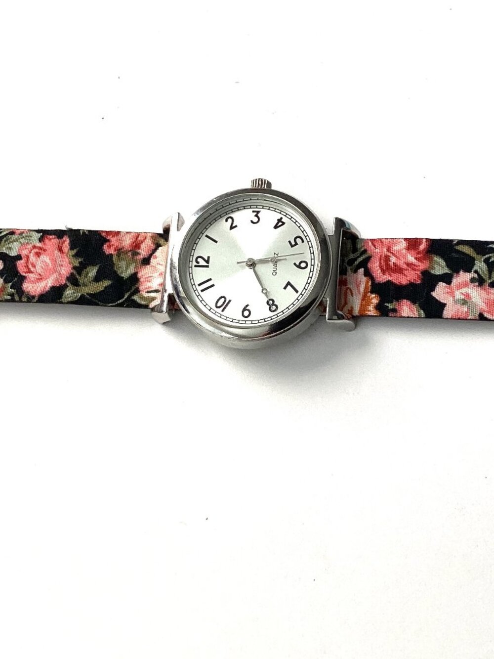 Women's Watch with Floral Band, Roses, Cute and Unique Vintage Wristwatch